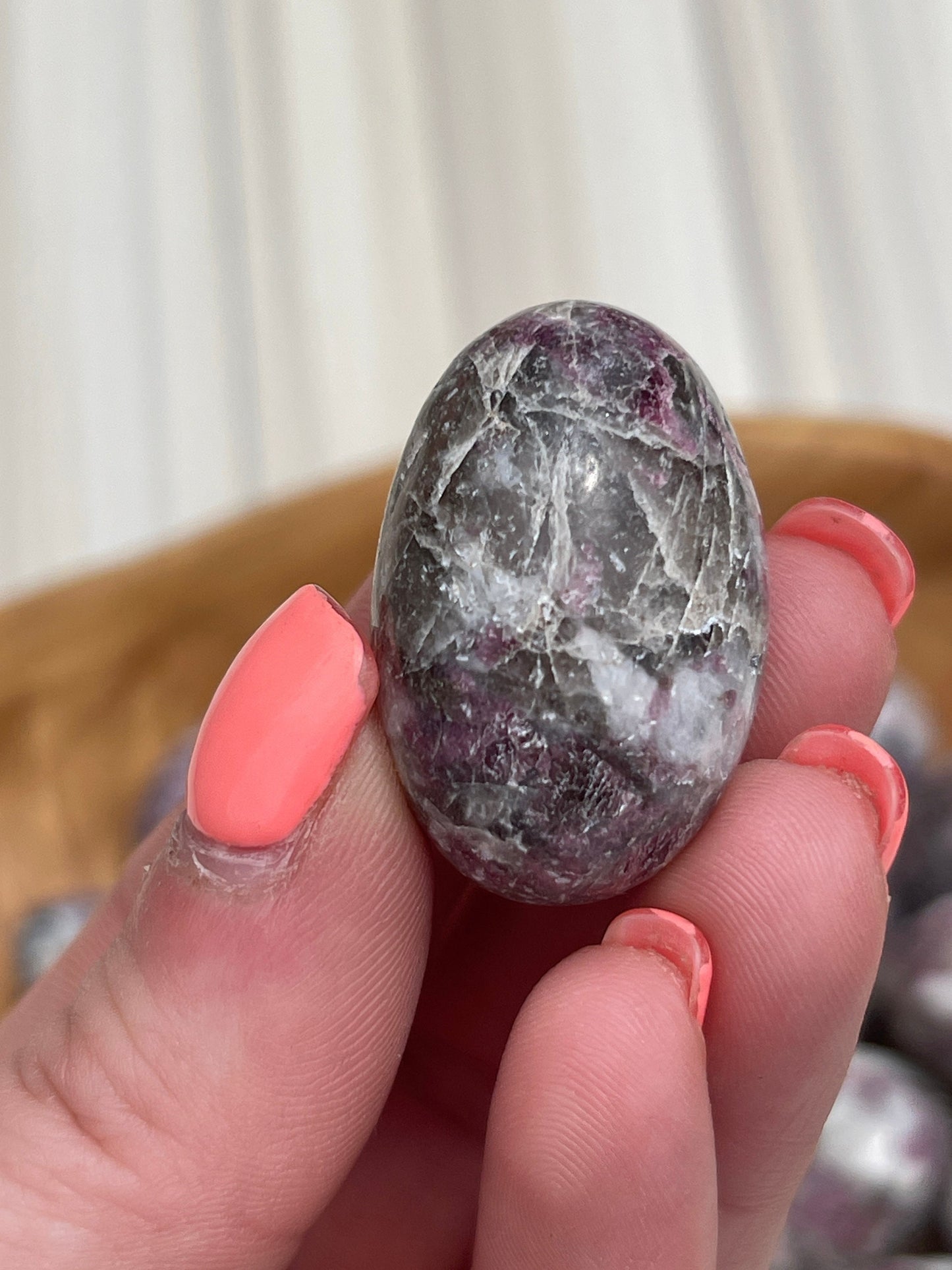 Rubellite Tumbled Stone