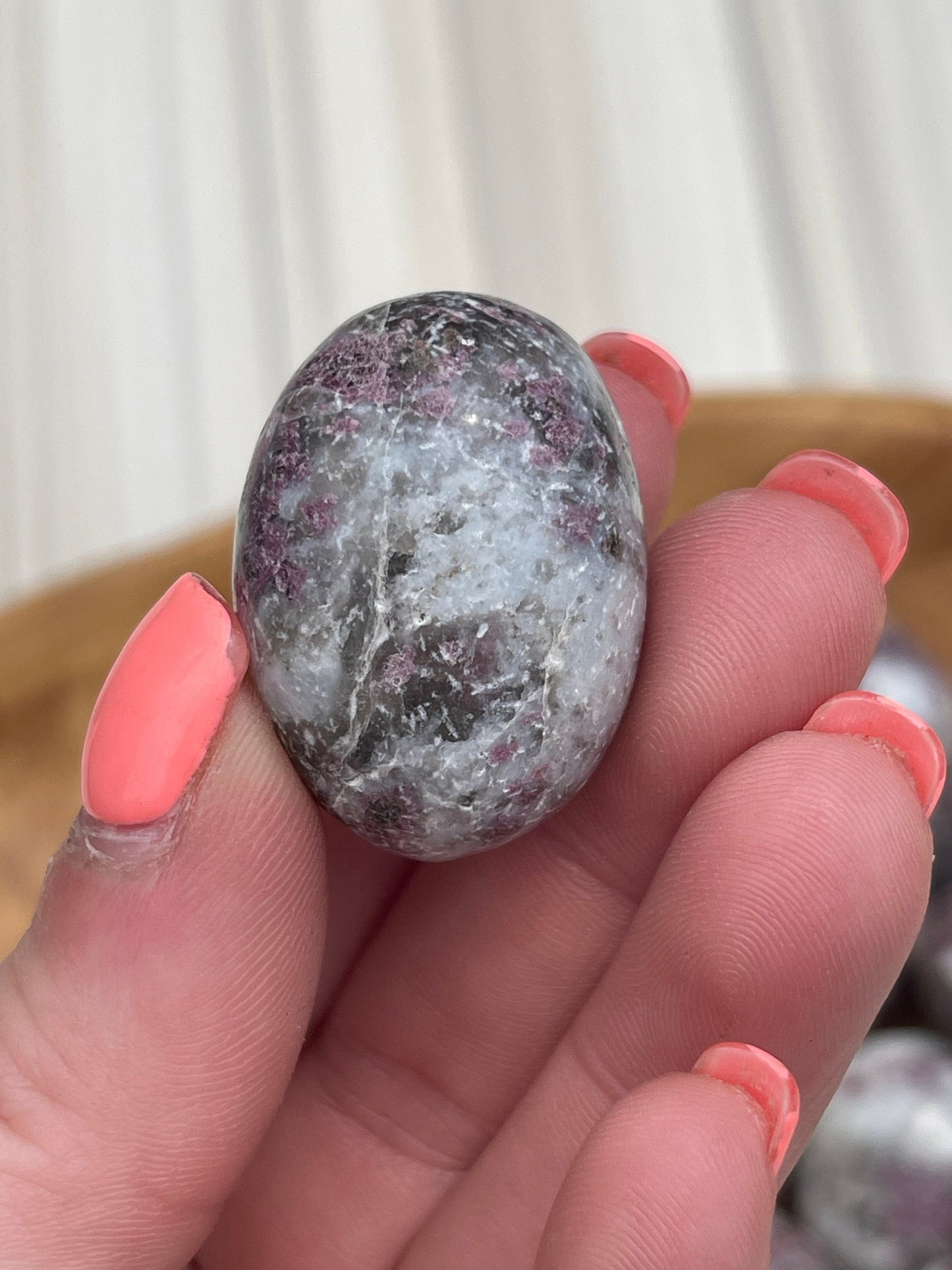 Rubellite Tumbled Stone
