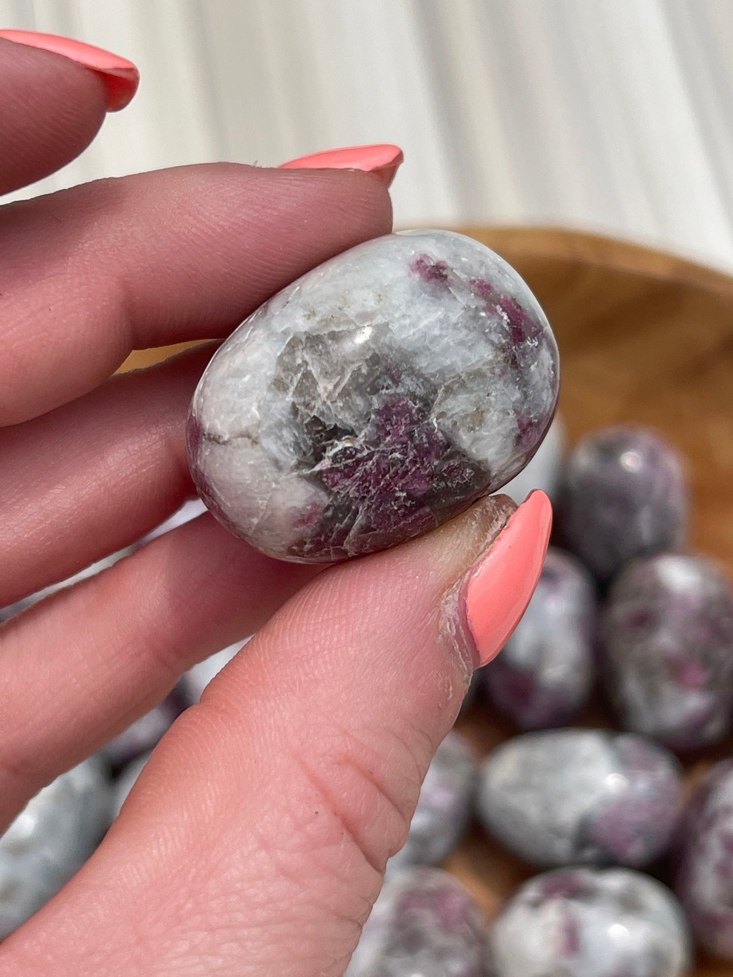 Rubellite Tumbled Stone