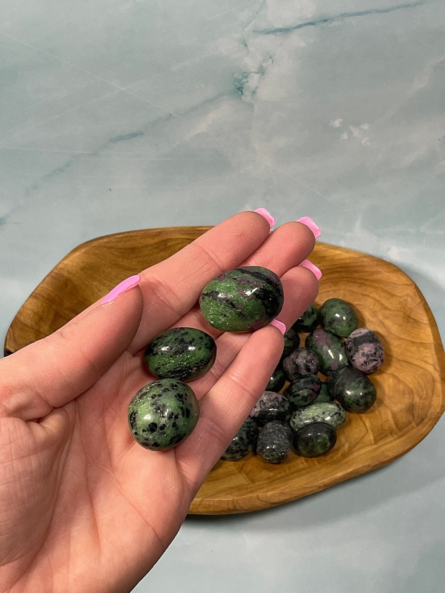 1 Ruby Zoisite Tumbled Stone
