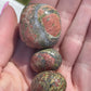 Unakite Crystal Tumbled Stone: Heart Chakra Meditation