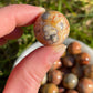 1 Crazy Lace Agate mini sphere