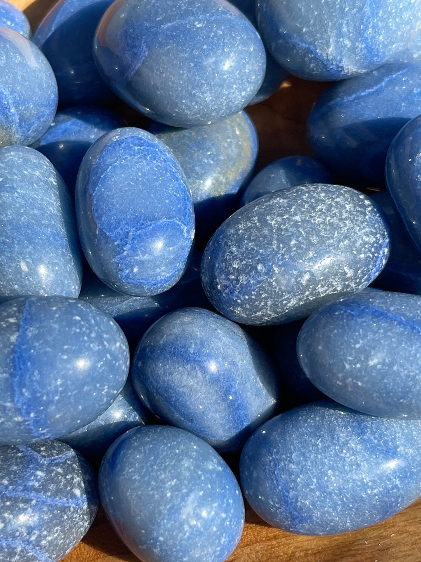 1 Blue Aventurine Tumbled Stone | meditation | pocket stone | stress relief