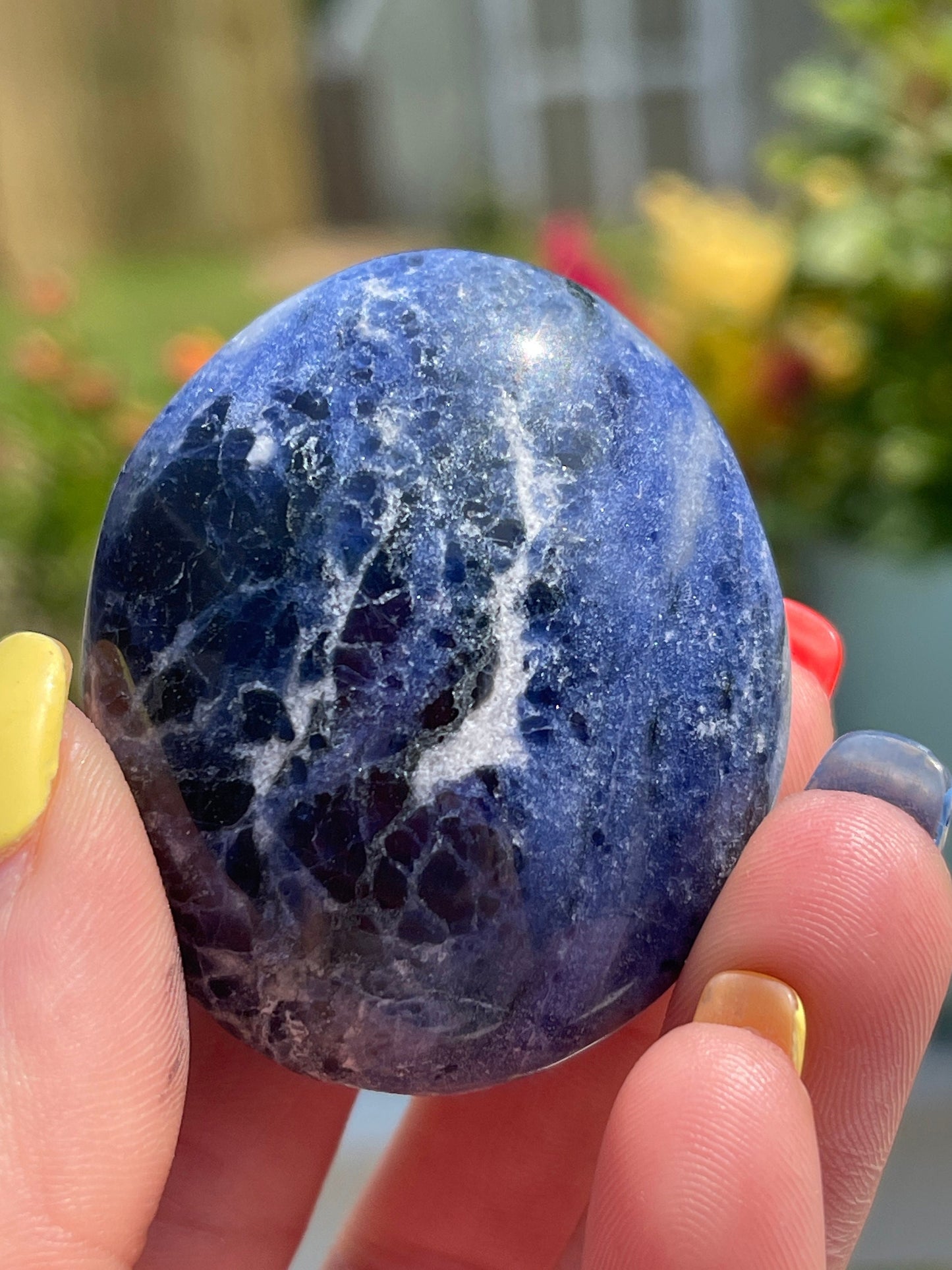 Sodalite Palm Stone
