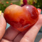 Carnelian Heart Palm Stone