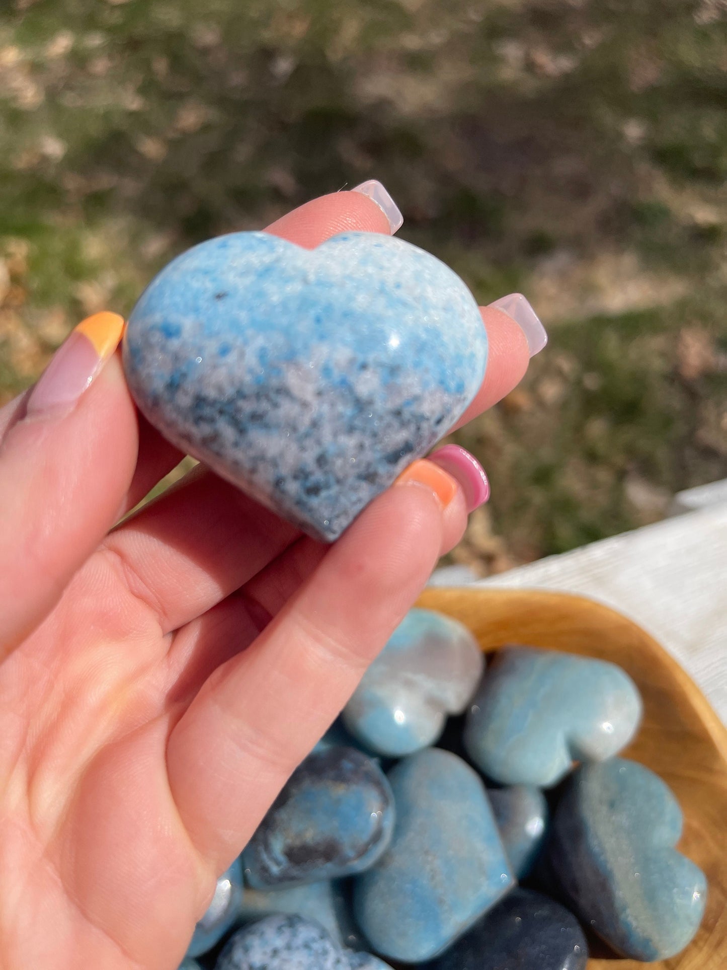 Trolleite Heart Palm Stone