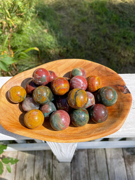 1 Small Ocean Jasper Sphere