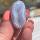 Blue Lace Agate Tumbled Stone: Calming Meditation Crystal