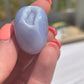 Blue Lace Agate Tumbled Stone: Calming Meditation Crystal