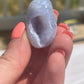 Blue Lace Agate Tumbled Stone: Calming Meditation Crystal