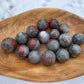 African Bloodstone Mini Sphere: Manifestation Crystal, Abundance