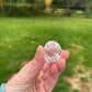 1 Fire and Ice Quartz Tumbled Stone with rainbows
