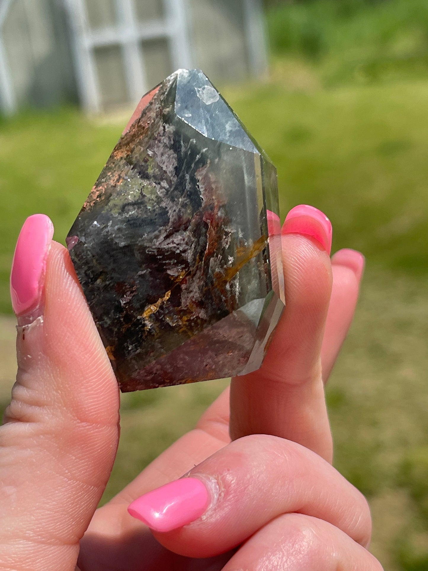 Lodolite crystal freeform