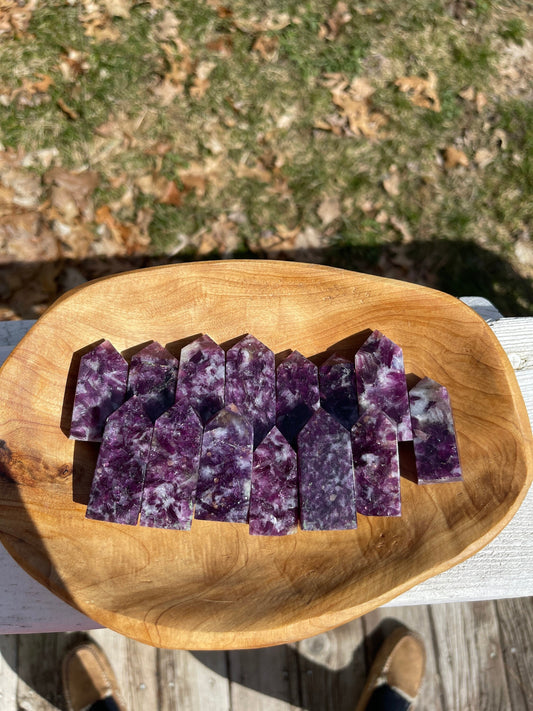 Lepidolite Point