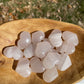 Pink Calcite Crystal Heart Carving