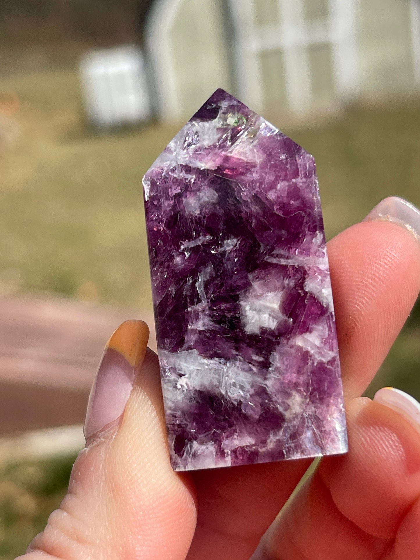 Lepidolite Point
