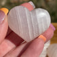 Pink Calcite Crystal Heart Carving