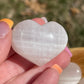 Pink Calcite Crystal Heart Carving