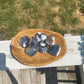 Orca Agate Heart Palm Stone