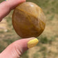 Golden Healer Quartz Palm Stone