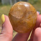 Golden Healer Quartz Palm Stone