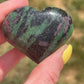 Ruby Zoisite Heart Carving