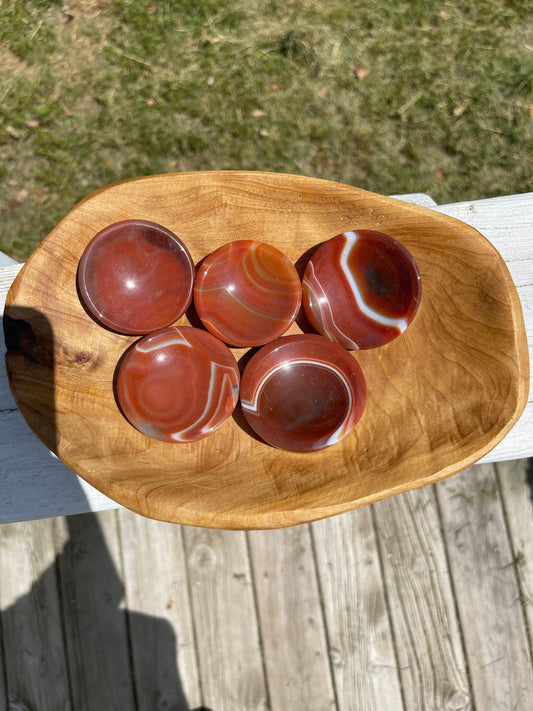 Carnelian Bowl Carving: Root Chakra Meditation Stone