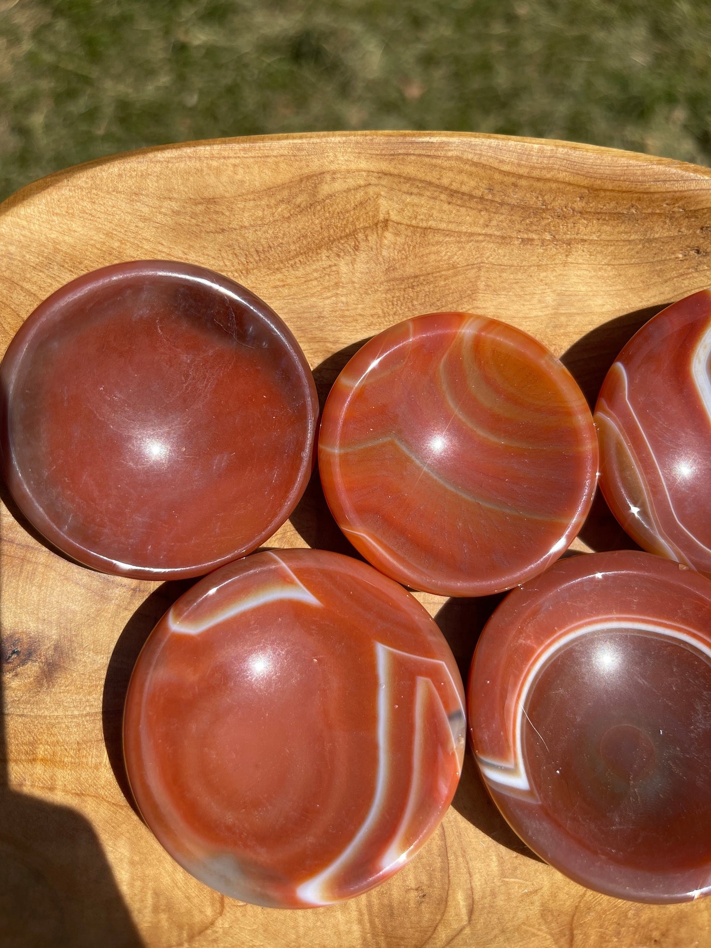 Carnelian Bowl Carving: Root Chakra Meditation Stone