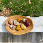 Mookaite Jasper Heart Palm Stone: Meditation Crystal Carving