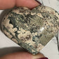 1 Flower Rhyolite Heart Palm Stone