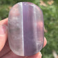 1 Lavender Fluorite Palm Stone