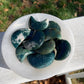 1 Moss Agate Moon Carving