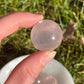 1pc Rose Quartz Mini Sphere with Star Flash
