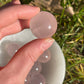 1pc Rose Quartz Mini Sphere with Star Flash