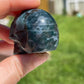 Moss Agate Skull Carving