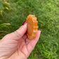 1 Honey Calcite Sunflower Carving