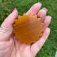 1 Honey Calcite Sunflower Carving