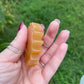 1 Honey Calcite Sunflower Carving