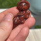 Mixed material mini witch cat carving