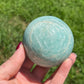 Amazonite Sphere: Green Microcline Feldspar Crystal