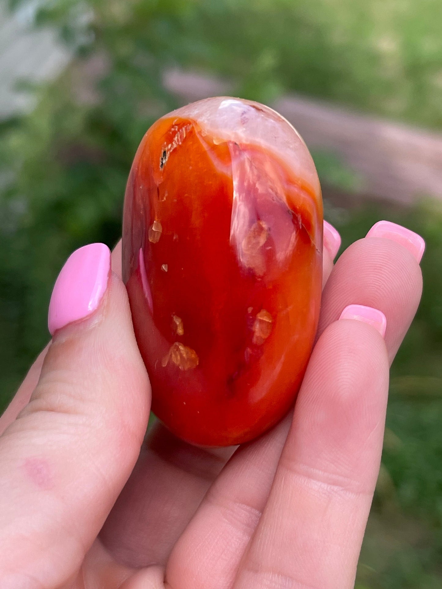 Carnelian Palm Stone