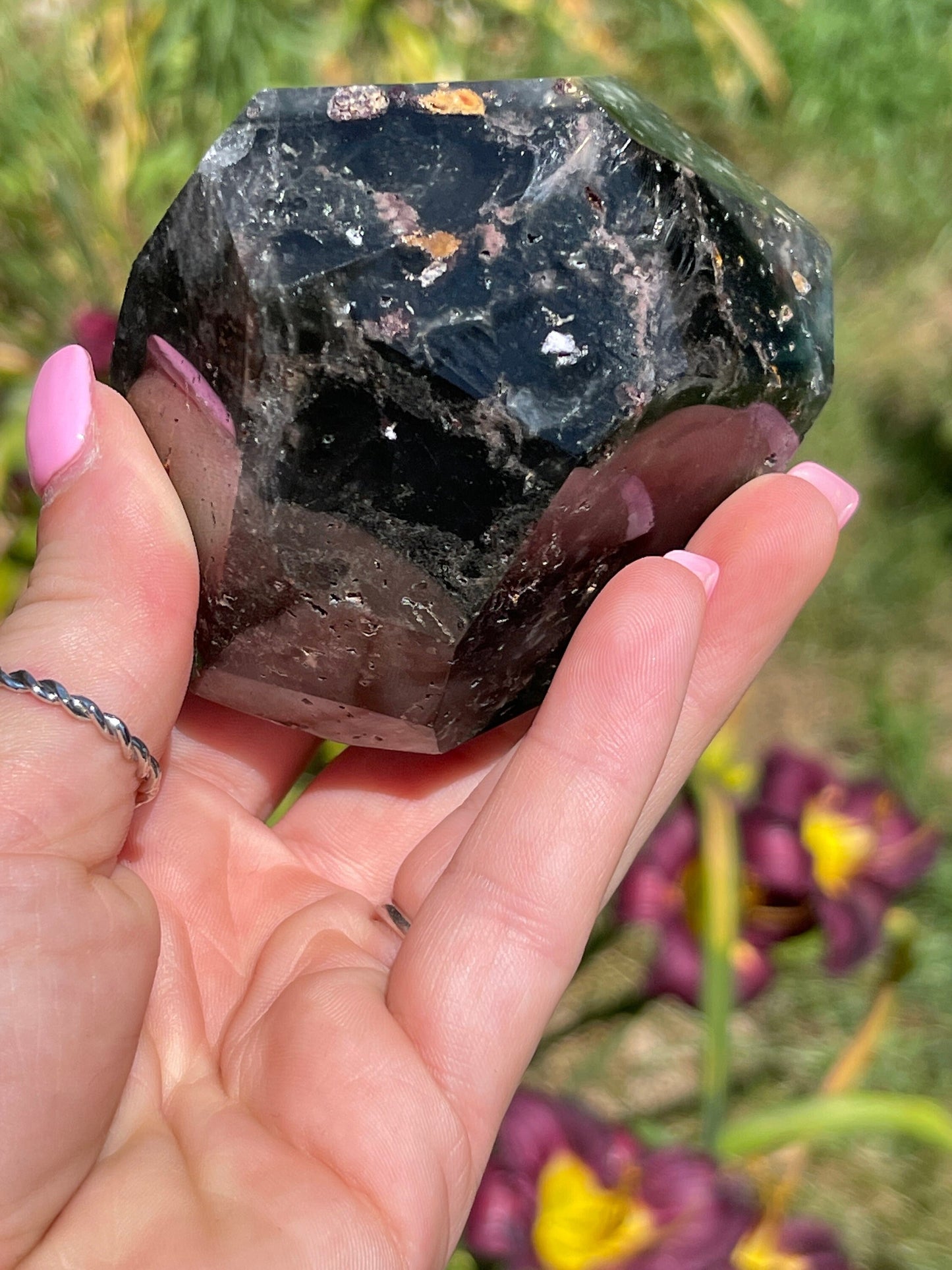 Large Garden Quartz (Lodolite) Freeform