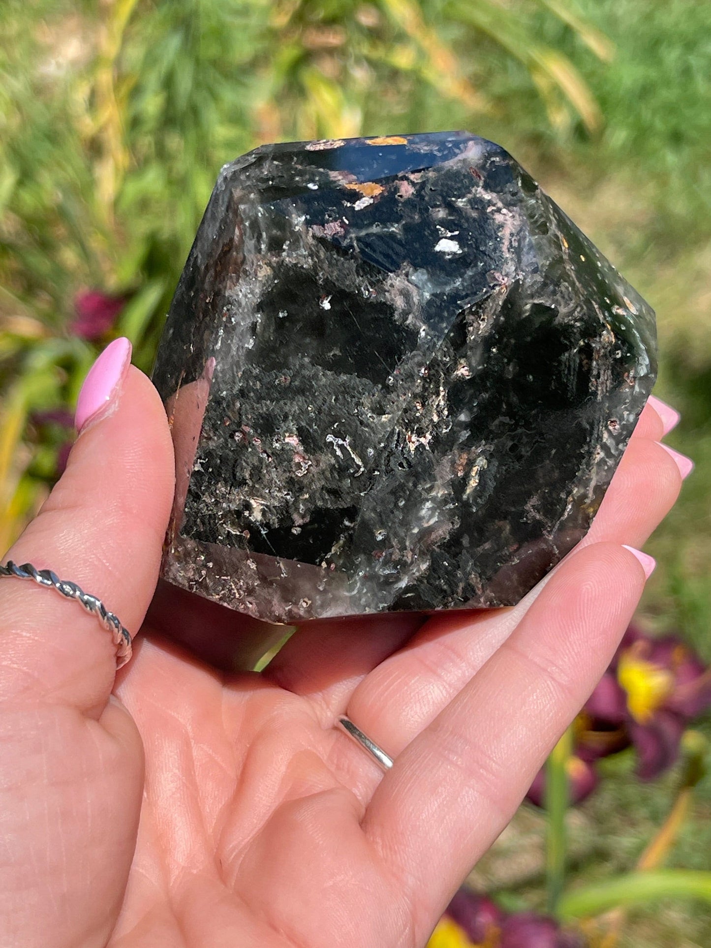 Large Garden Quartz (Lodolite) Freeform