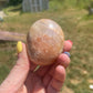 Peach Moonstone Palm Stone