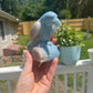 Trolleite Crystal Raven Carving: Meditation Stone, Animal Carving