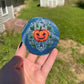 Halloween Pumpkin Agate Coaster