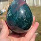Ocean Jasper Egg Carving: Madagascar Crystal Gift, Meditation Stone