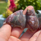 Ocean Jasper Bat Carving: Crystal Animal Figurine