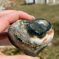 Ocean Jasper Heart Palm Stone