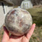 XL Sunstone Moonstone Sphere: Flashy Crystal Carving